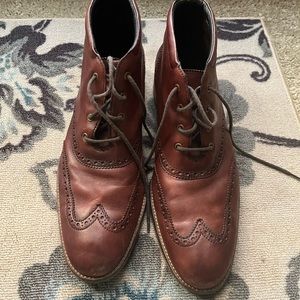 Men brown Cole Haan Lace up dress boots